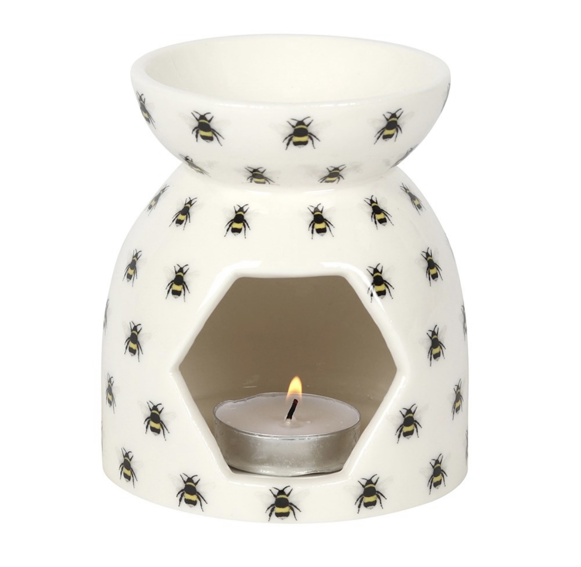 White bee wax burner